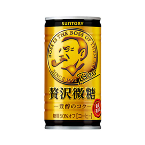 SUN-14 BOSS贅沢微糖185g缶 30入